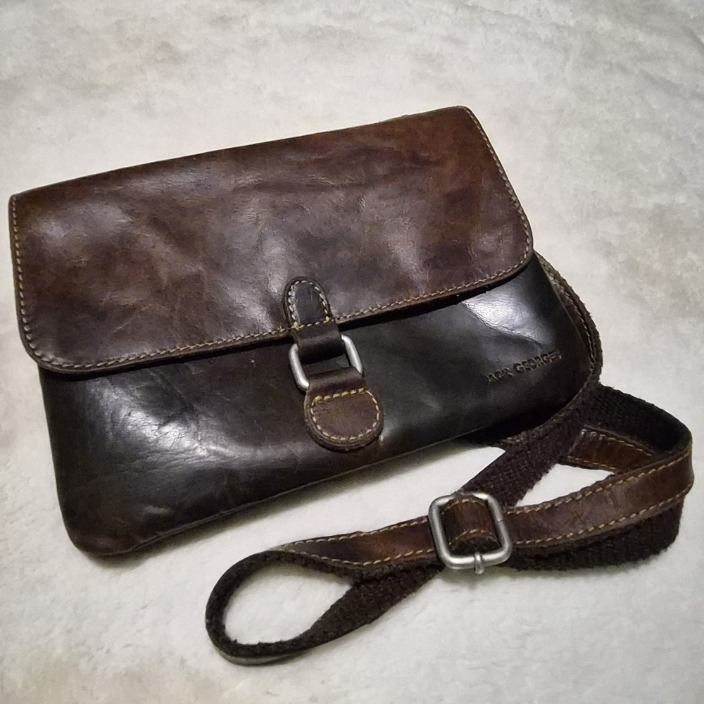 Vintage Leather Messenger Bag